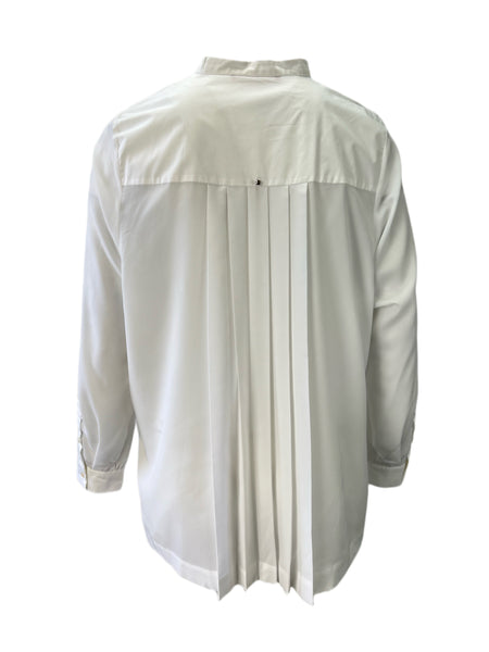 Marina Rinaldi Women's White Fauve Button Down Shirt Size 20W/29 NWT