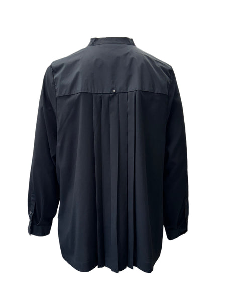 Marina Rinaldi Women's Black Fauve Button Down Shirt NWT