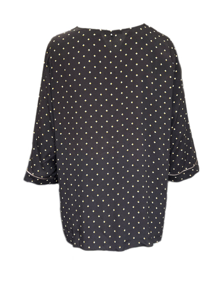 Marina Rinaldi Women's Brown Favorito Viscose Blouse NWT