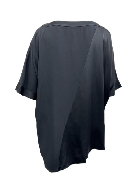 Marina Rinaldi Women's Black Favola 3/4 Sleeve Tunic Size 16W/25 NWT