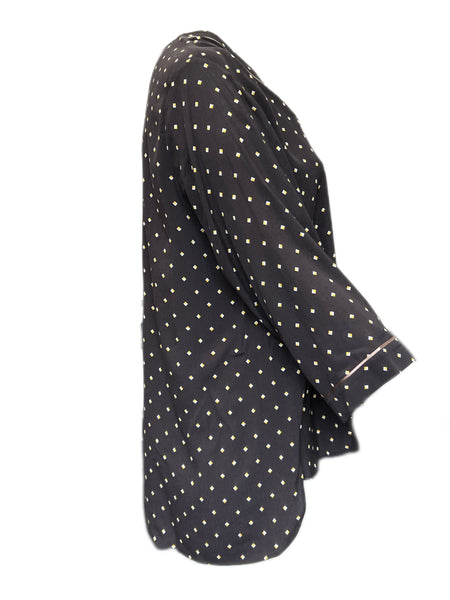 Marina Rinaldi Women's Brown Favorito Viscose Blouse NWT