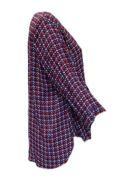 Marina Rinaldi Women's Red Favorito Viscose Blouse Size 22W/31 NWT