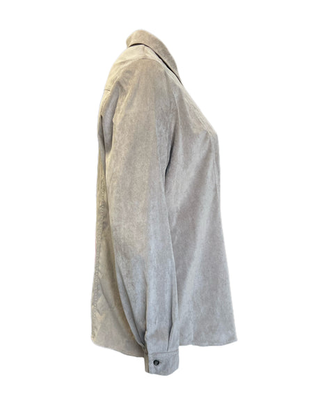 Marina Rinaldi Women's Beige Federica Button Down Shirt NWT