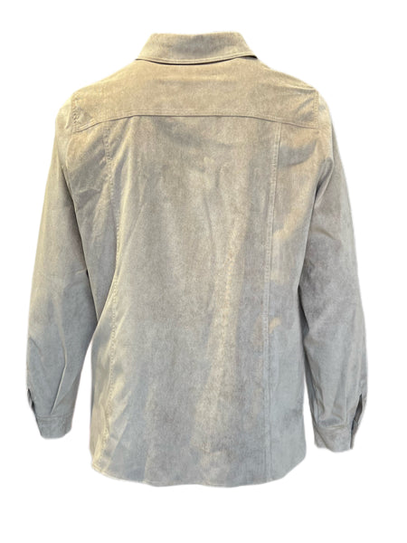 Marina Rinaldi Women's Beige Federica Button Down Shirt NWT