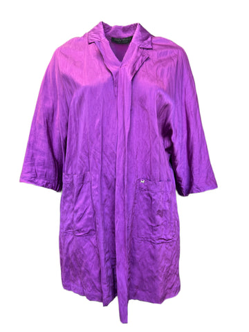 Marina Rinaldi Women's Purple Felicita Open Front Jacket NWT