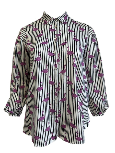 Marina Rinaldi Women's White Felicita Button Down Shirt Size 12W/21 NWT