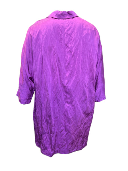 Marina Rinaldi Women's Purple Felicita Open Front Jacket NWT