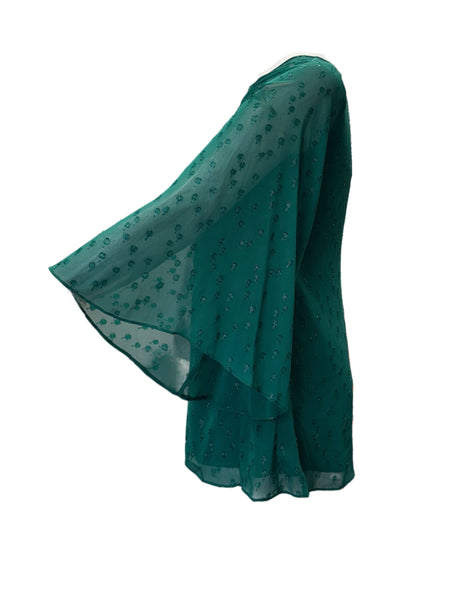 Marina Rinaldi Women's Green Fenicia Pullover Blouse NWT