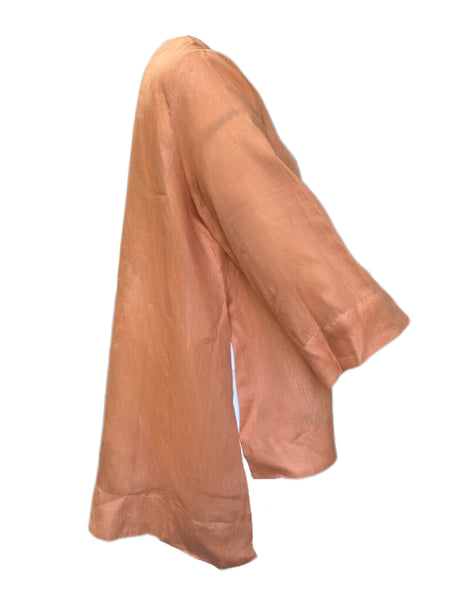 Marina Rinaldi Women's Orange Fenicia Flax Top Size 20W/29 NWT