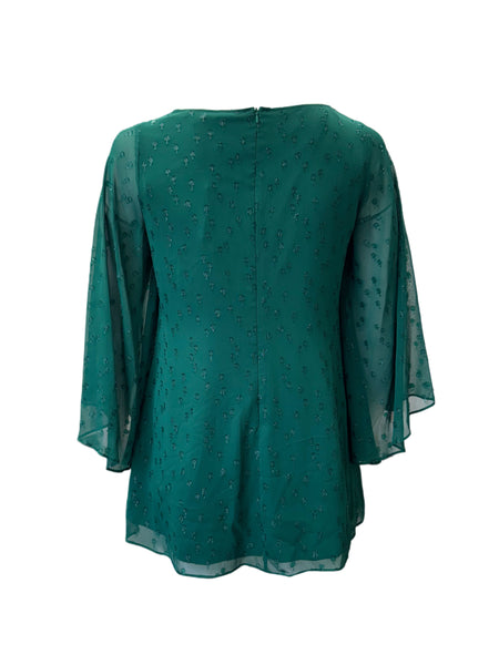Marina Rinaldi Women's Green Fenicia Pullover Blouse NWT