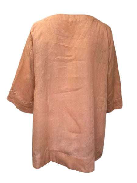 Marina Rinaldi Women's Orange Fenicia Flax Top Size 20W/29 NWT