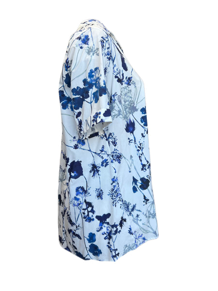 Marina Rinaldi Women's Ivory Fervido Button Closure Shirt NWT