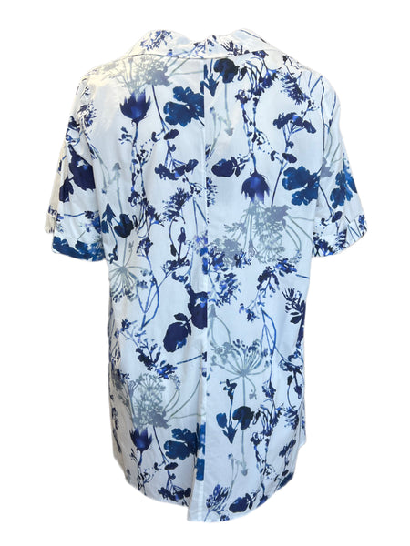 Marina Rinaldi Women's Ivory Fervido Button Closure Shirt NWT