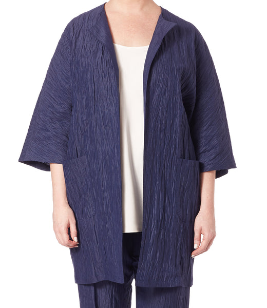 MARINA RINALDI Women's Fervore Crinkled Jacket $780 NWT