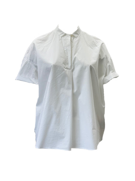 Marina Rinaldi Women's White Festante Pullover Shirt NWT