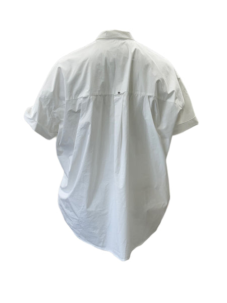 Marina Rinaldi Women's White Festante Pullover Shirt NWT