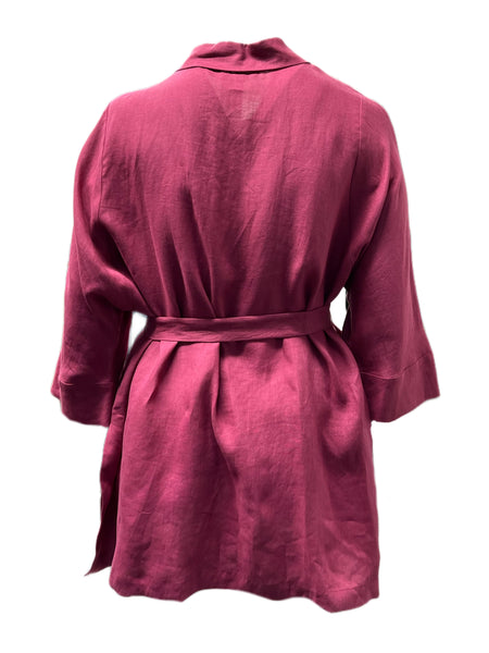 Marina Rinaldi Women's Red Fiaccola Belted Jacket NWT