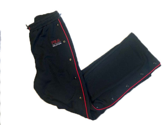 FILA Women's Black Snap Tearaway Workout Biking Pants Size Medium $185 NWT