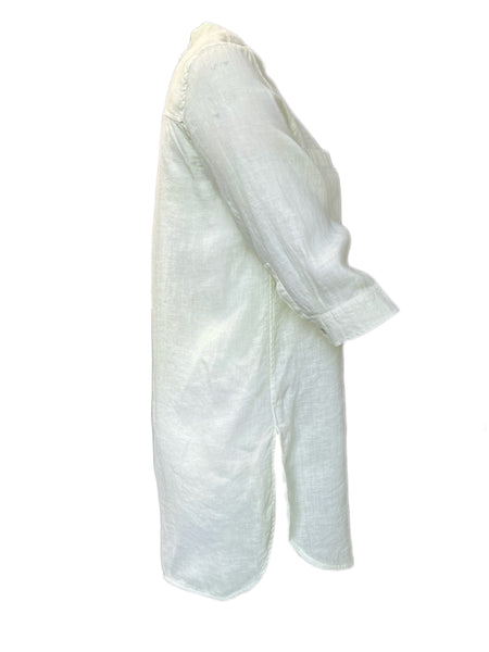 Marina Rinaldi Women's Green Filato Button Down Flax Shirt NWT