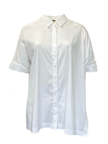 Marina Rinaldi Women's White Filosofo Button Down Shirt NWT