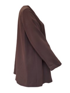 Marina Rinaldi Women's Brown Filosofo Button Closure Jacket NWT