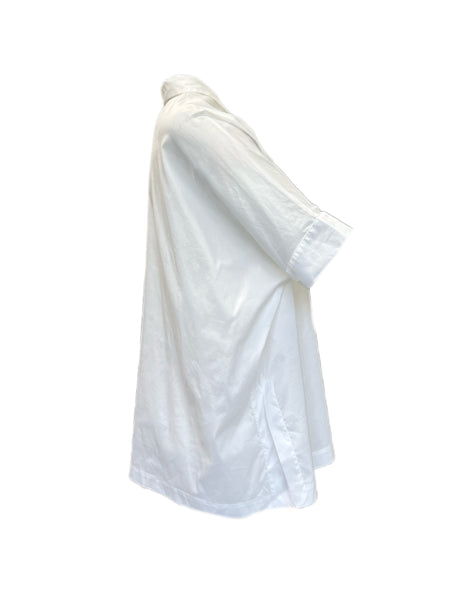 Marina Rinaldi Women's White Filosofo Button Down Shirt NWT