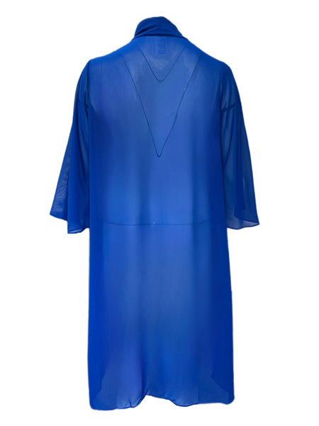 Marina Rinaldi Women's Blue Finale Open Front Jacket Size 18W/27 NWT