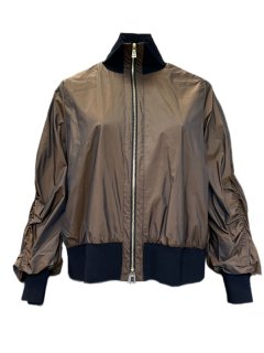 Marina Rinaldi Women's Brown Fine Zipper Closure Jacket Size 20W/29 NWT