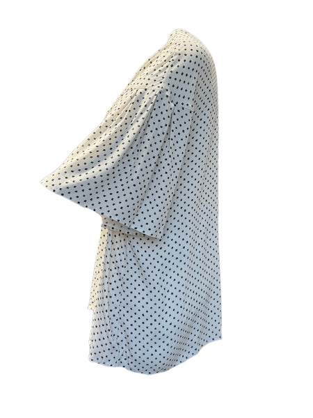 Marina Rinaldi Women's Ivory Finire Button Down Shirt NWT