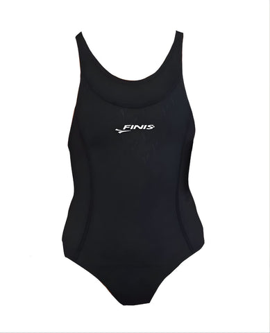 FINIS Women's Black Bladeback Hydrospeed 2 One Piece Swimsuit #24101 24 NWT