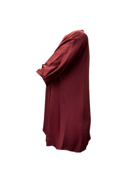 Marina Rinaldi Women's Red Fiocco Pullover Blouse NWT