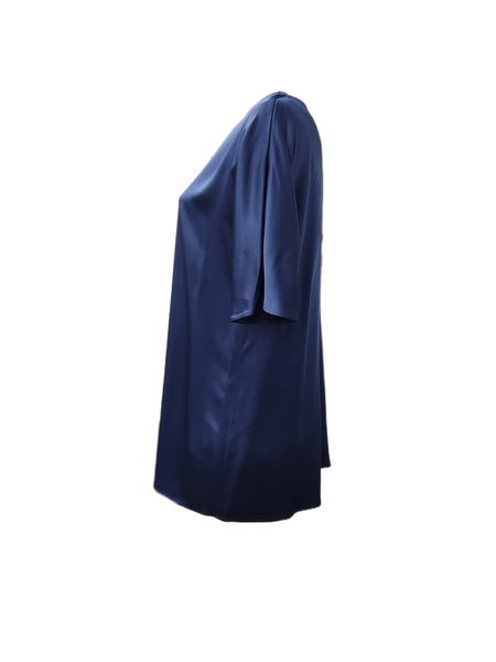 Marina Rinaldi Women's Blue Fiocco Pullover Blouse NWT