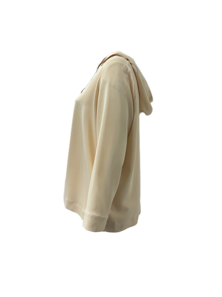 Marina Rinaldi Women's Beige Fiordo Pullover Shirt NWT