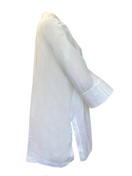 Marina Rinaldi Women's White Fiorenza Button Down Shirt NWT