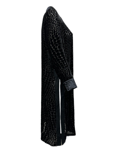 Marina Rinaldi Women's Black Fiorire Button Down Cardigan NWT