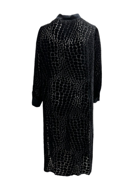 Marina Rinaldi Women's Black Fiorire Button Down Cardigan NWT