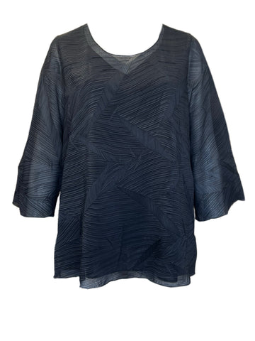 Marina Rinaldi Women's Black Firma Pullover Blouse NWT
