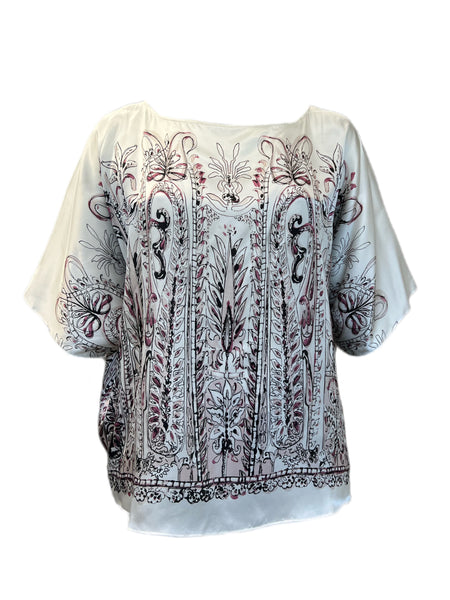 Marina Rinaldi Women's Beige Fiume Pullover Shirt NWT