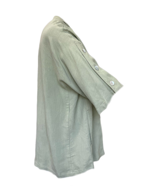 Marina Rinaldi Women's Green Flavia Button Closure Jacket Size 22W/31 NWT