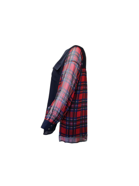 Marina Rinaldi Women's Black Flou Pullover Shirt NWT