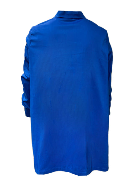 Marina Rinaldi Women's Blue Flou Button Down Shirt NWT