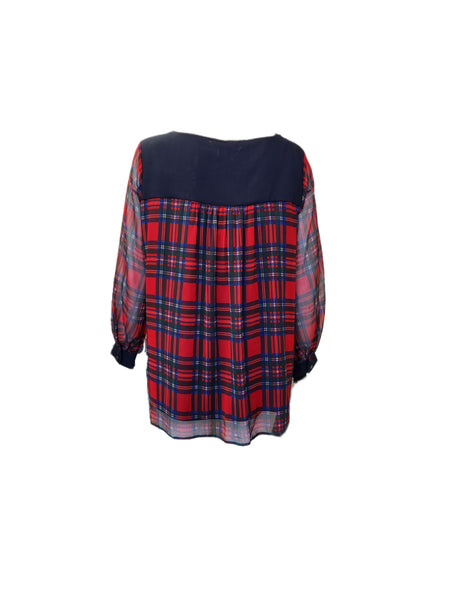 Marina Rinaldi Women's Black Flou Pullover Shirt NWT