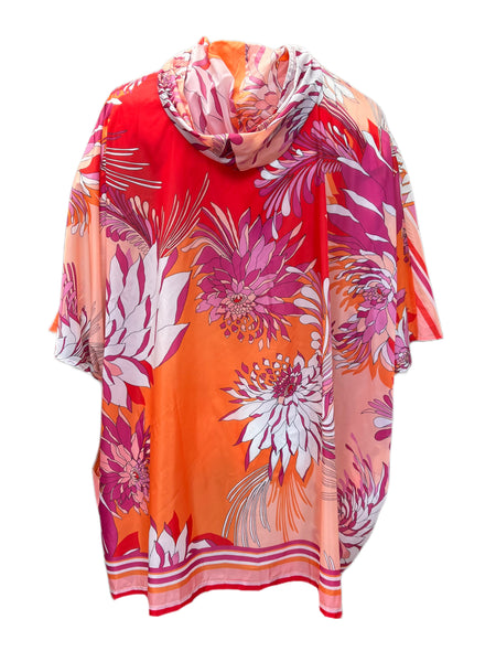 Marina Rinaldi Women's Orange Folgaria Raincoat NWT