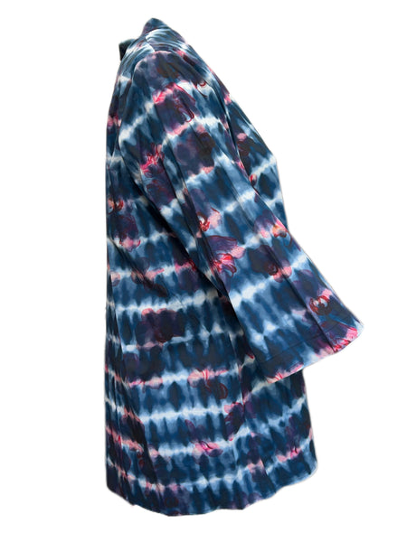 Marina Rinaldi Women's Navy Fontana Button Down Shirt NWT