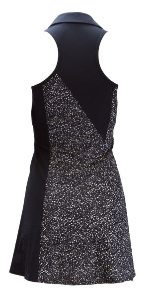 FORAY GOLF Women's Black Splatter Print Fashion Dress X-Small $180 NWT