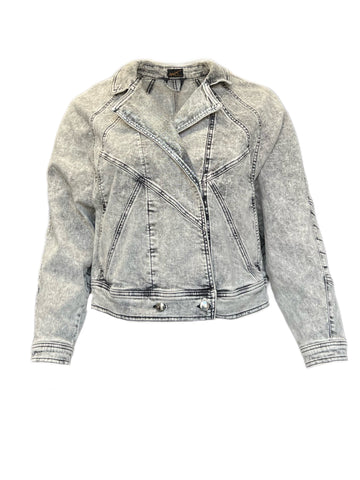 Marina Rinaldi Women's Grey Francia Denim Jacket NWT