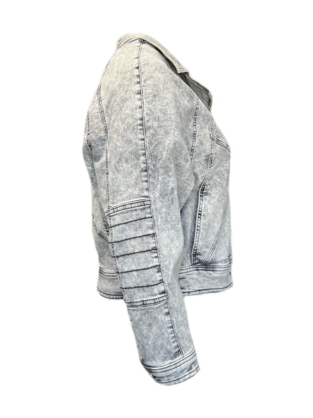 Marina Rinaldi Women's Grey Francia Denim Jacket NWT