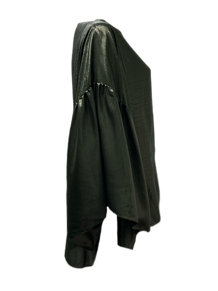 Marina Rinaldi Women's Kaki Frappa Flared Sleeve Blouse NWT