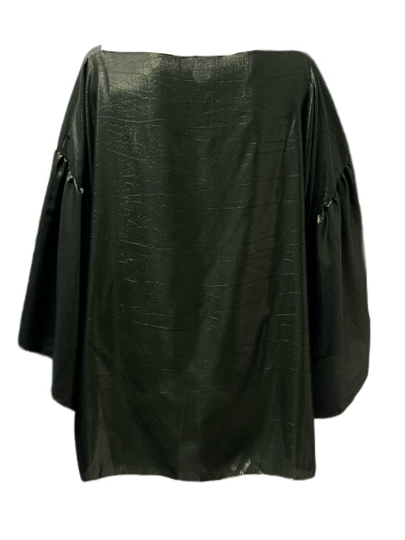 Marina Rinaldi Women's Kaki Frappa Flared Sleeve Blouse NWT