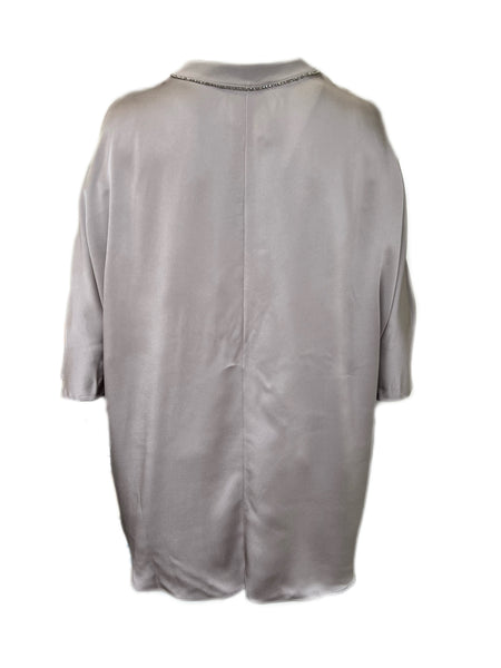 Marina Rinaldi Women's Purple Frizzare Open Front Jacket Size 18W/27 NWT